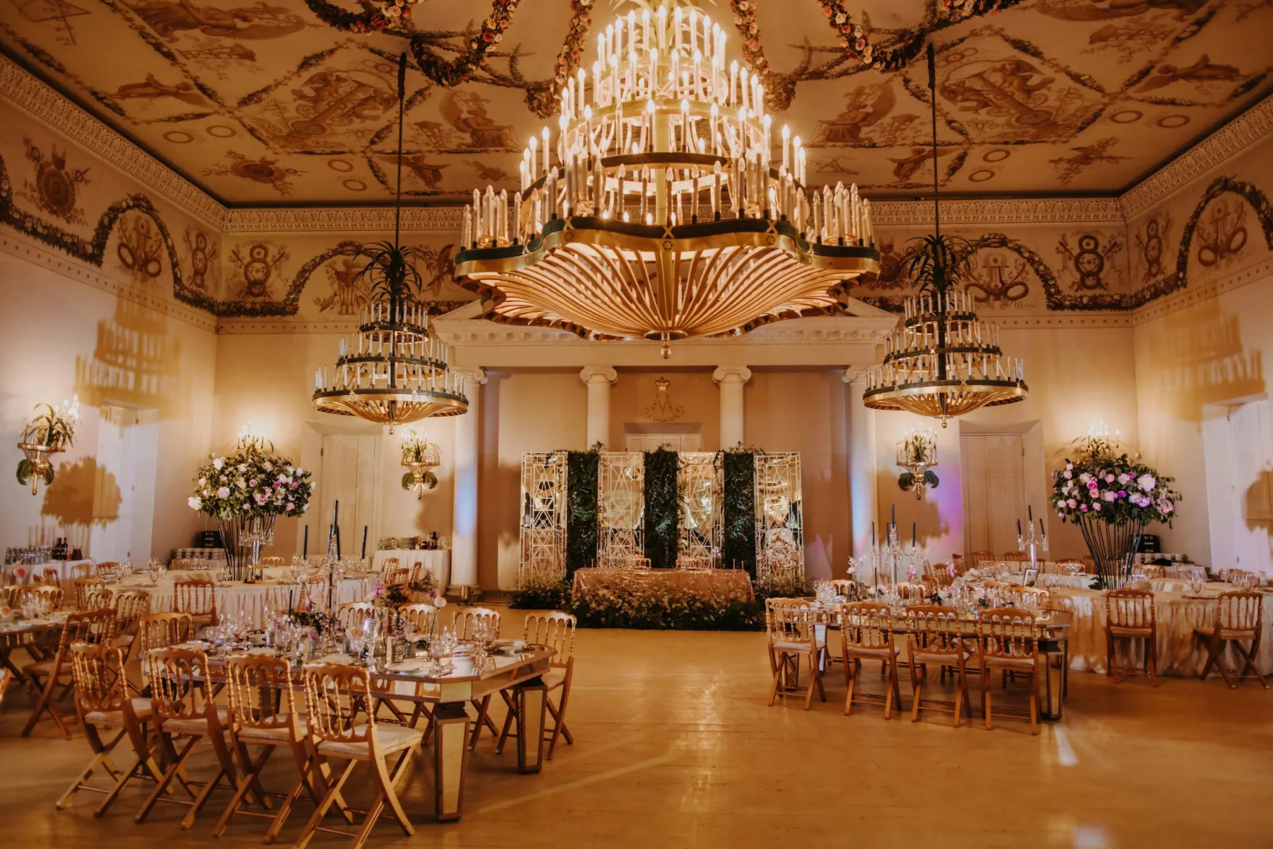 The Grand Ballroom set for a reception