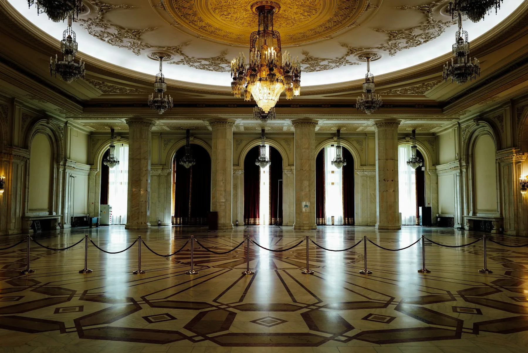 Lotus Hall with marble columns